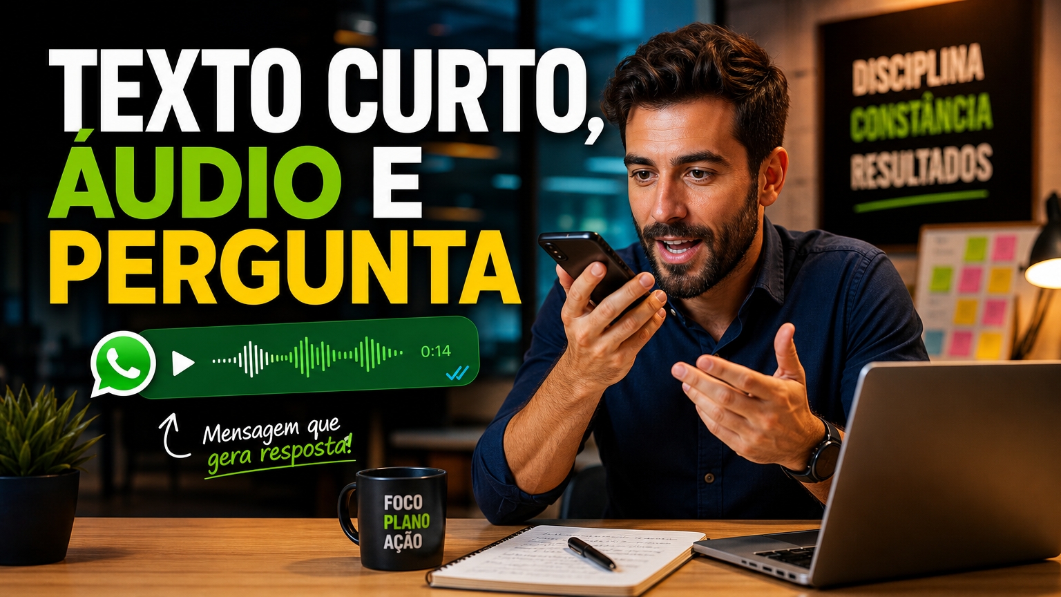 Atenção no WhatsApp - Contexto - Imagem gerada por IA
